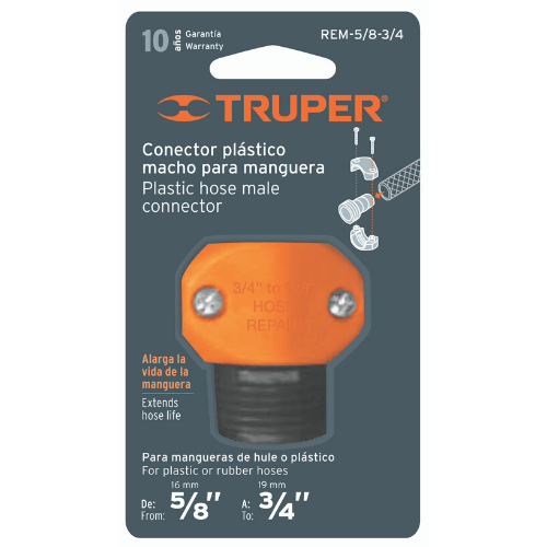 TRUPER-12710-ข้อต่อสวมเร็วพลาสติกตัวผู้-1-2-นิ้ว-REM-1-2